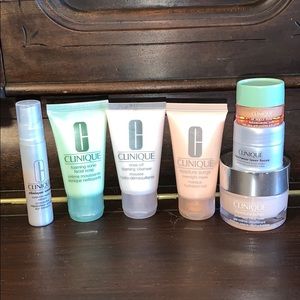 Clinique Travel Sample Size 7 piece lot